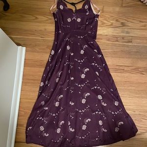 Anthropology Purple lace dress